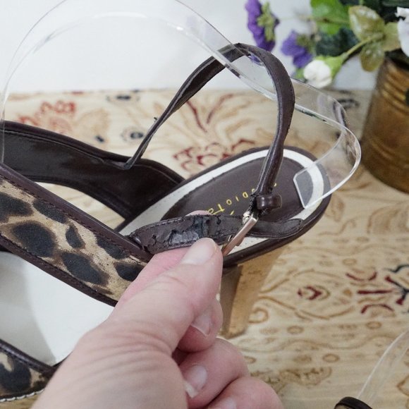 STUDIO PAOLO Ultra high Heel Leopard Print unworn - Picture 5 of 8